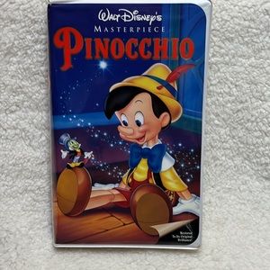 🦋$5 ADD ON• M1:86 Pinocchio Walt Disney VHS Previously Owned